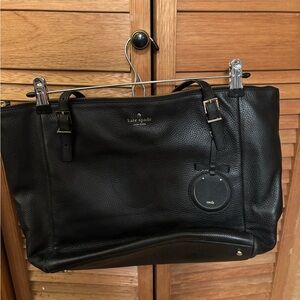 Kate Spade Black Pebbled Leather Tote
